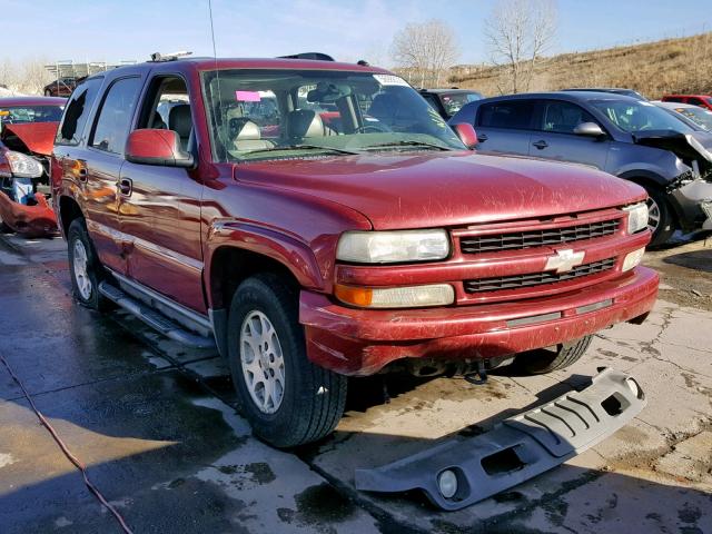 1GNEC13T45R242891 - 2005 CHEVROLET TAHOE C150 RED photo 1