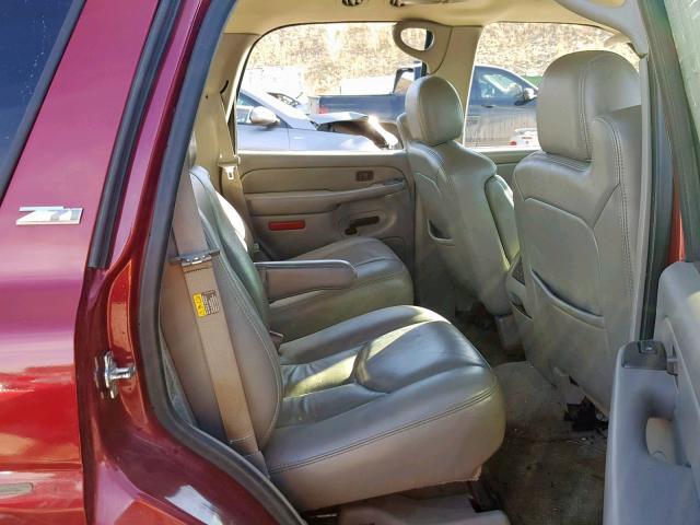 1GNEC13T45R242891 - 2005 CHEVROLET TAHOE C150 RED photo 6