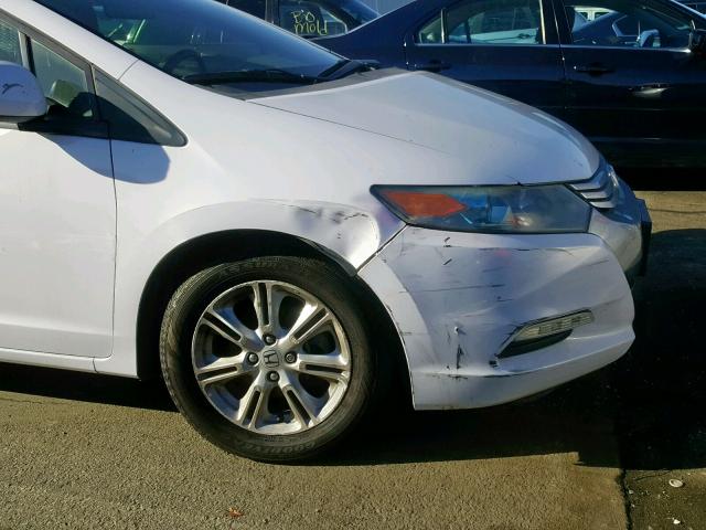 JHMZE2H7XAS021884 - 2010 HONDA INSIGHT EX WHITE photo 9