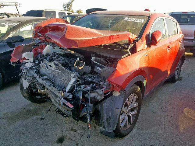 KNDPBCAC8F7675677 - 2015 KIA SPORTAGE L RED photo 2