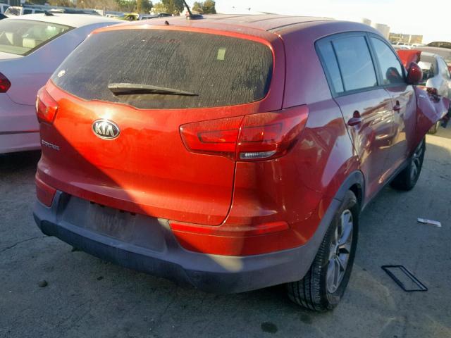 KNDPBCAC8F7675677 - 2015 KIA SPORTAGE L RED photo 4