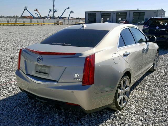 1G6AH5R37E0127331 - 2014 CADILLAC ATS LUXURY GOLD photo 4