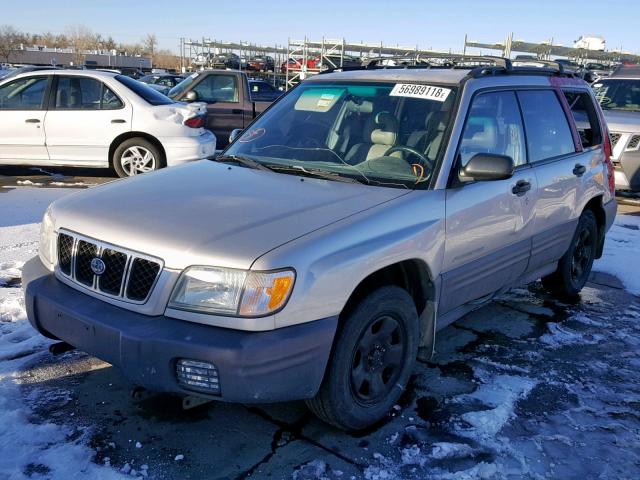 JF1SF63561G725375 - 2001 SUBARU FORESTER L GRAY photo 2