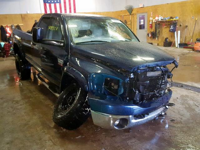 3D7KS28A28G206221 - 2008 DODGE RAM 2500 S BLUE photo 1