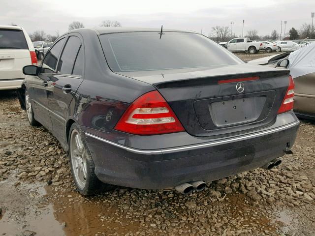 WDBRF76J55F610736 - 2005 MERCEDES-BENZ C 55 AMG BLACK photo 3