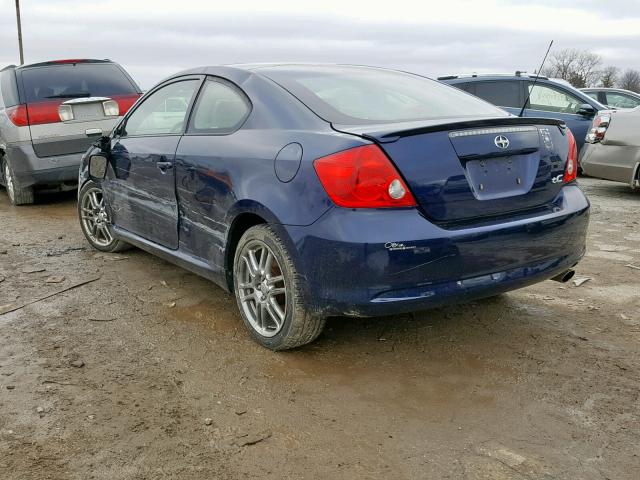 JTKDE177160080793 - 2006 TOYOTA SCION TC ლურჯი ფოტო 3