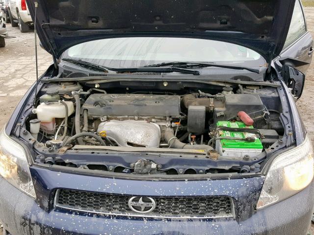 JTKDE177160080793 - 2006 TOYOTA SCION TC ლურჯი ფოტო 7