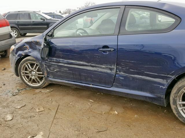 JTKDE177160080793 - 2006 TOYOTA SCION TC ლურჯი ფოტო 9