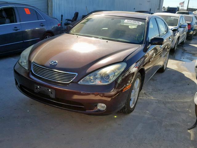 JTHBA30GX65162720 - 2006 LEXUS ES 330 MAROON photo 2