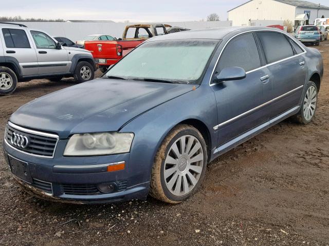 WAUML44E85N011907 - 2005 AUDI A8 L QUATT GRAY photo 2