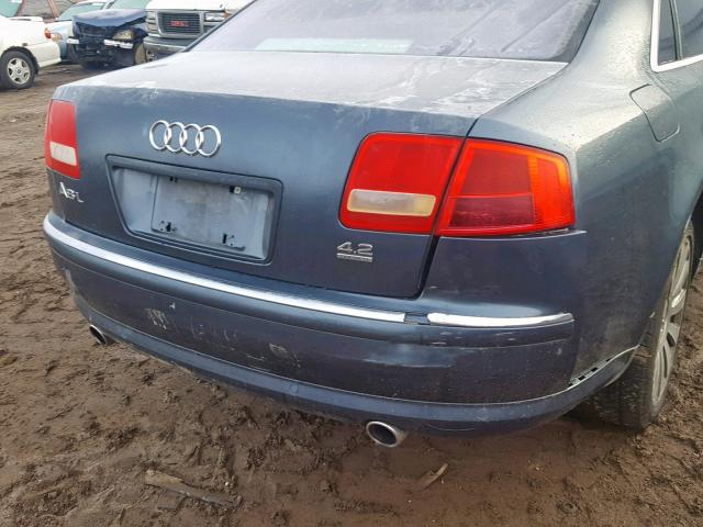 WAUML44E85N011907 - 2005 AUDI A8 L QUATT GRAY photo 9