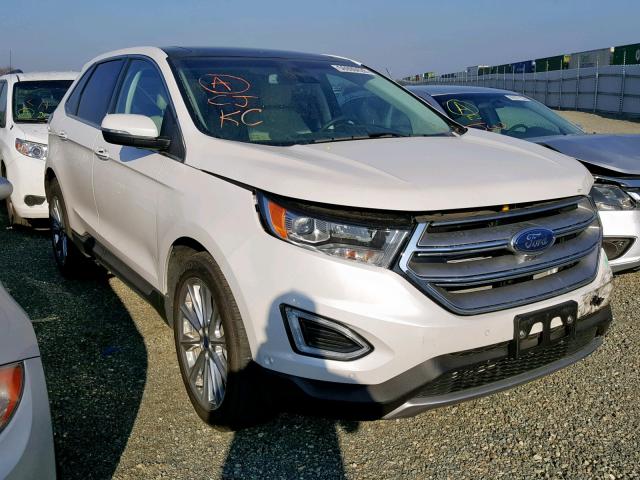 2FMPK4K85JBB15952 - 2018 FORD EDGE TITAN WHITE photo 1