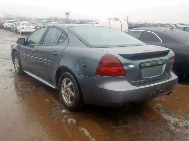 2G2WS522741375656 - 2004 PONTIAC GRAND PRIX GRAY photo 3
