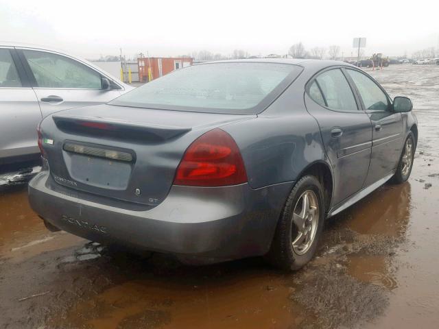2G2WS522741375656 - 2004 PONTIAC GRAND PRIX GRAY photo 4