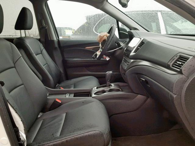 5FNYF6H79JB056947 - 2018 HONDA PILOT EXLN WHITE photo 5