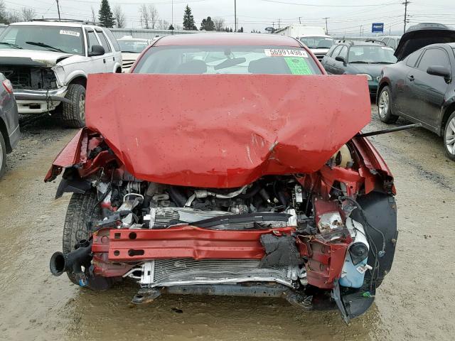 1G1AF5F54A7113289 - 2010 CHEVROLET COBALT 2LT RED photo 7