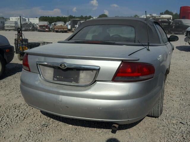 1C3EL75R85N521334 - 2005 CHRYSLER SEBRING GT SILVER photo 4