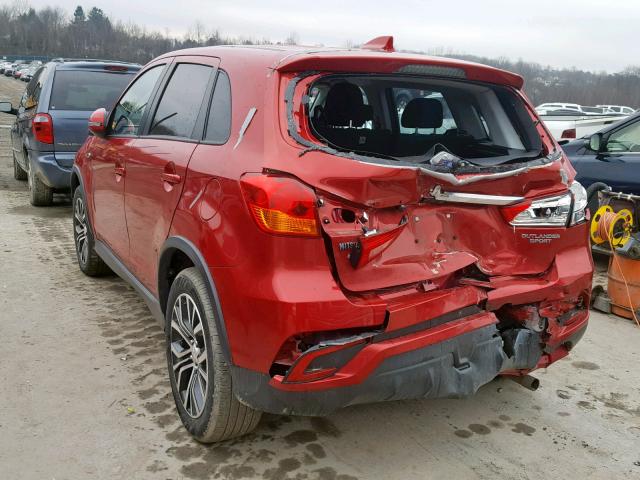 JA4AR3AU3JU005937 - 2018 MITSUBISHI OUTLANDER RED photo 3