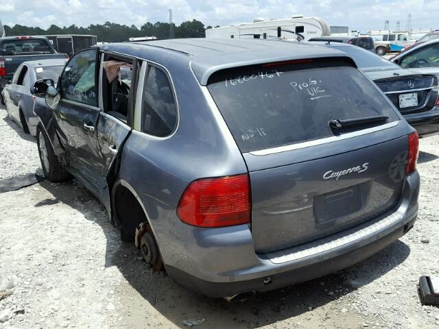 WP1AB29P34LA75420 - 2004 PORSCHE CAYENNE S GRAY photo 3