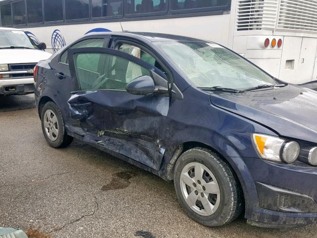 1G1JB5SH1F4173888 - 2015 CHEVROLET SONIC LS 蓝色 照片 9