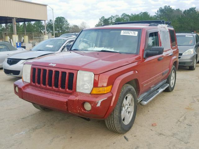 1J8HH48N56C175928 - 2006 JEEP COMMANDER RED photo 2
