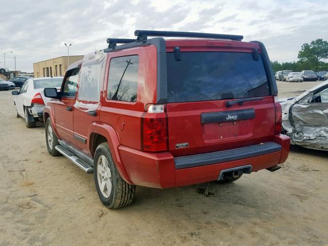 1J8HH48N56C175928 - 2006 JEEP COMMANDER RED photo 3