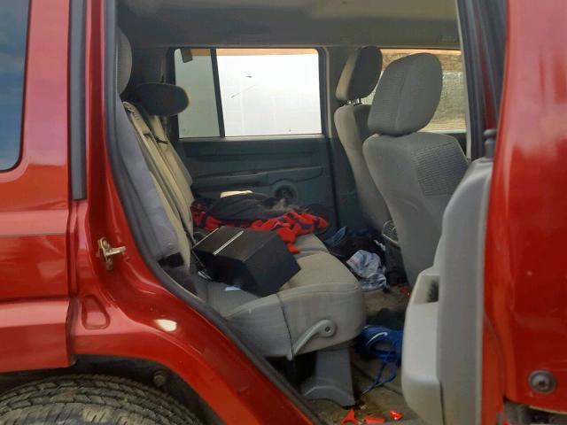 1J8HH48N56C175928 - 2006 JEEP COMMANDER RED photo 6