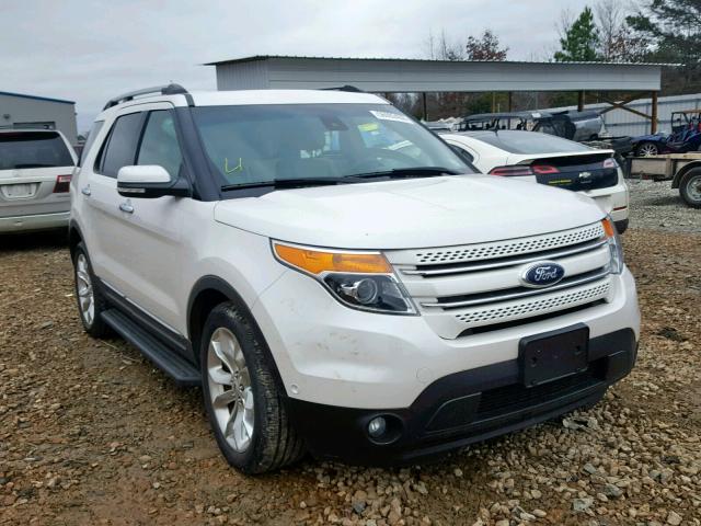 1FM5K7F87FGB15986 - 2015 FORD EXPLORER L WHITE photo 1