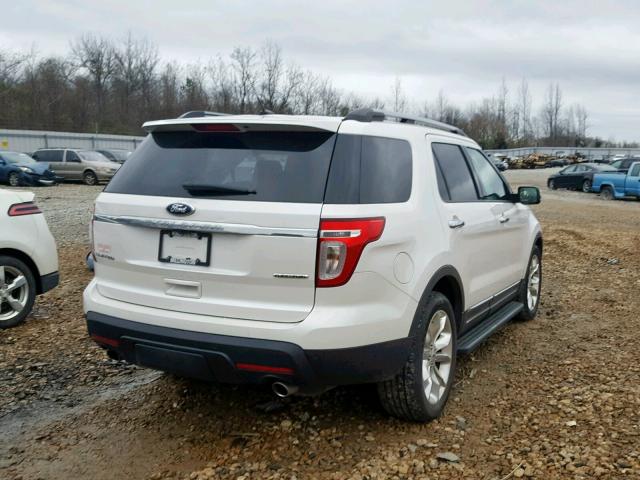 1FM5K7F87FGB15986 - 2015 FORD EXPLORER L WHITE photo 4