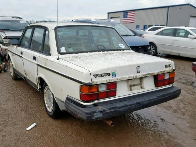 YV1AS8819N1473885 - 1992 VOLVO 240 BASE WHITE photo 3