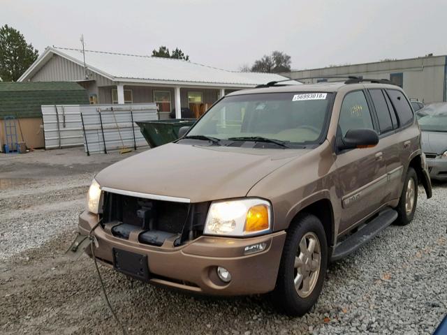 1GKDS13S022474931 - 2002 GMC ENVOY BROWN photo 2