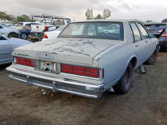 1G1BU51H6HX108133 - 1987 CHEVROLET CAPRICE CL GRAY photo 4