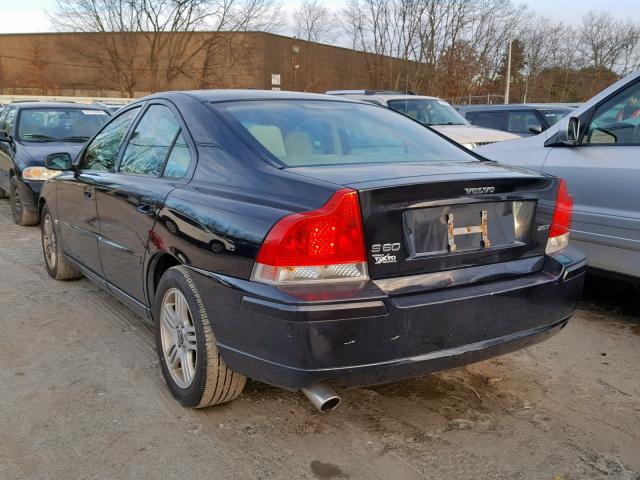 YV1RS592862500918 - 2006 VOLVO S60 2.5T BLUE photo 3