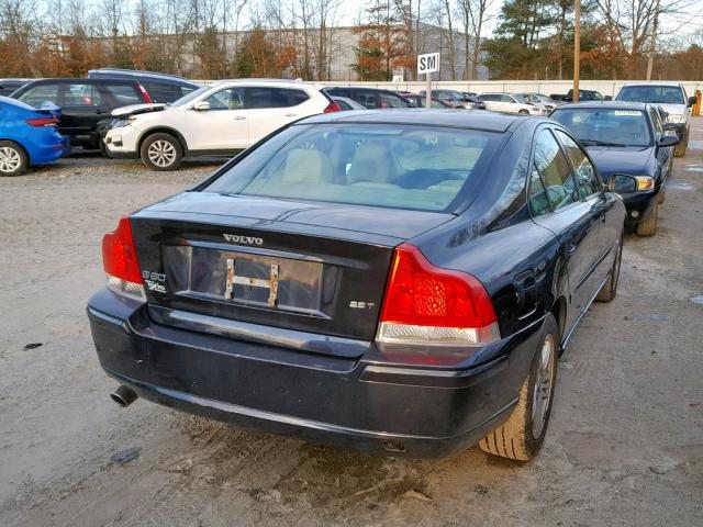 YV1RS592862500918 - 2006 VOLVO S60 2.5T BLUE photo 4