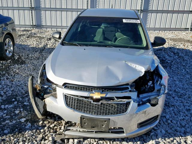 1G1PC5SH3C7190550 - 2012 CHEVROLET CRUZE LS SILVER photo 9