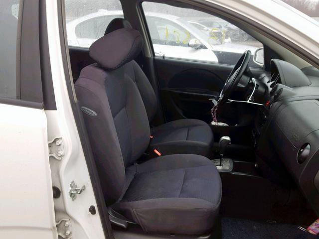 KL1TD66678B030698 - 2008 CHEVROLET AVEO BASE Ақ фото 5
