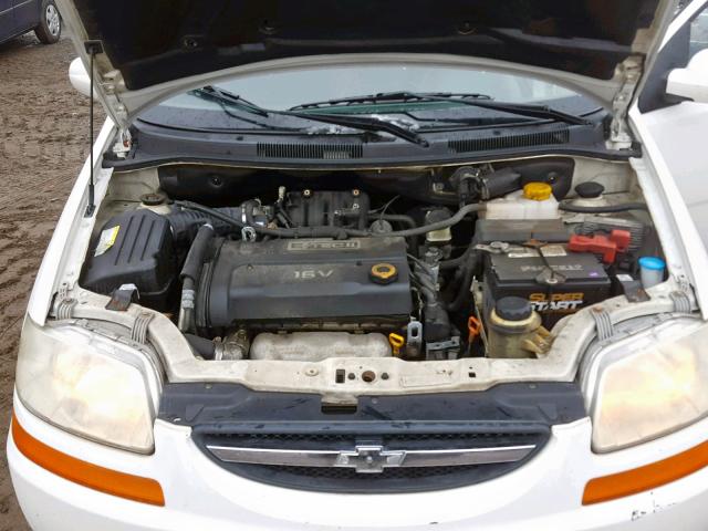 KL1TD66678B030698 - 2008 CHEVROLET AVEO BASE Ақ фото 7