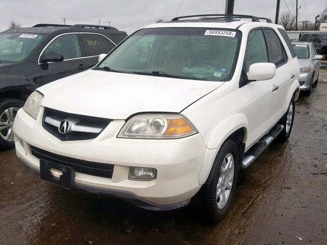 2HNYD18955H547536 - 2005 ACURA MDX TOURIN WHITE photo 2