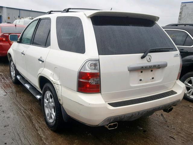 2HNYD18955H547536 - 2005 ACURA MDX TOURIN WHITE photo 3