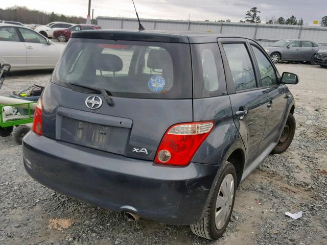 JTKKT624460170284 - 2006 TOYOTA SCION XA GRAY photo 4