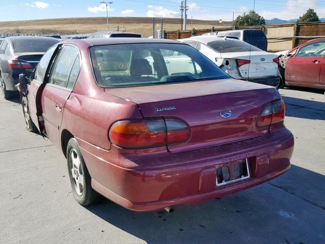 1G1ND52F15M234553 - 2005 CHEVROLET CLASSIC RED photo 3