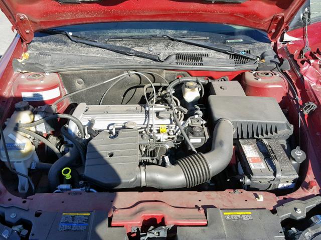 1G1ND52F15M234553 - 2005 CHEVROLET CLASSIC RED photo 7