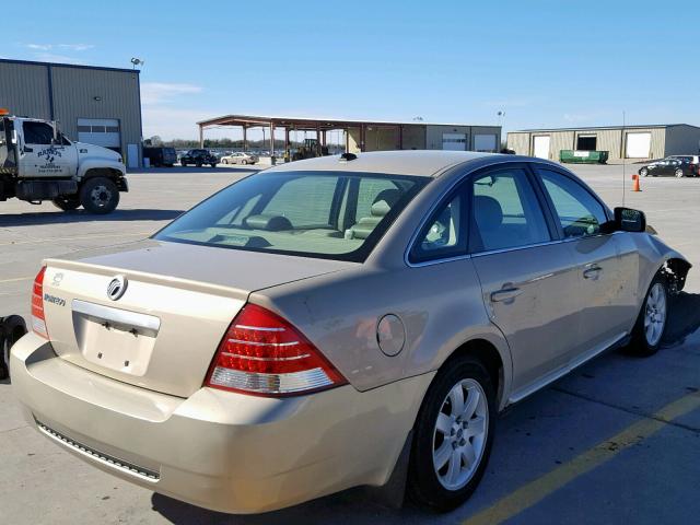 1MEFM40117G604381 - 2007 MERCURY MONTEGO LU GOLD photo 4