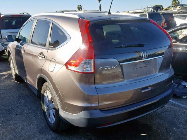 5J6RM3H74CL005147 - 2012 HONDA CR-V EXL CHARCOAL photo 3