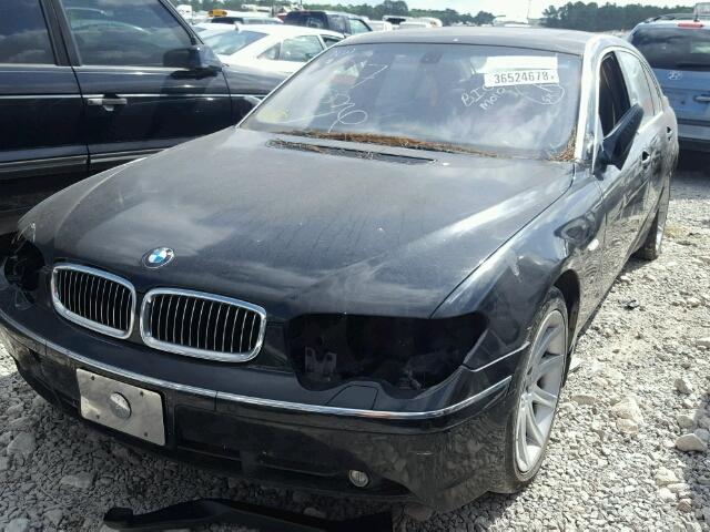 WBAGN63473DR09008 - 2003 BMW 745 LI BLACK photo 2