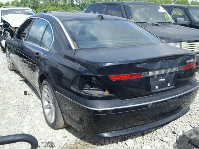 WBAGN63473DR09008 - 2003 BMW 745 LI BLACK photo 3