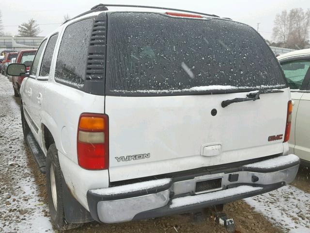 1GKEK13Z63R152305 - 2003 GMC YUKON WHITE photo 3