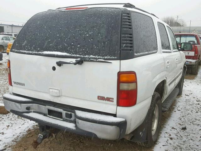 1GKEK13Z63R152305 - 2003 GMC YUKON WHITE photo 4