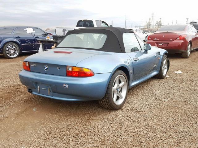 4USCJ3331WLC15960 - 1998 BMW Z3 2.8 BLUE photo 4