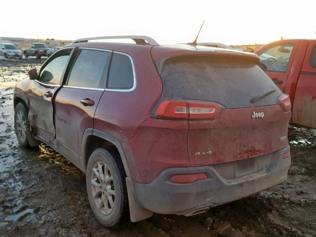 1C4PJMCS0FW564124 - 2015 JEEP CHEROKEE L RED photo 3